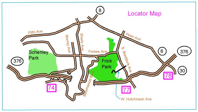 Frick locator map